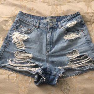 Topshop Moto mom shorts